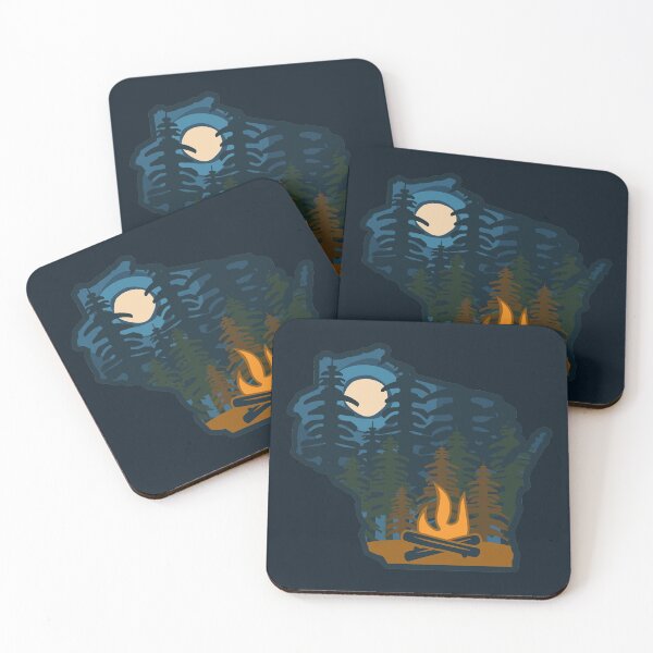 Item preview, Wisconsin Moonlit Campfire on the Lake designed and sold by gstrehlow2011.