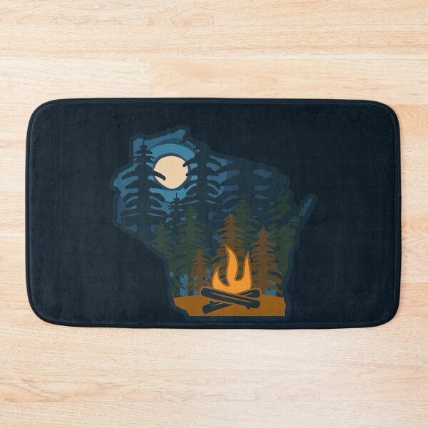 Item preview, Wisconsin Moonlit Campfire on the Lake designed and sold by gstrehlow2011.