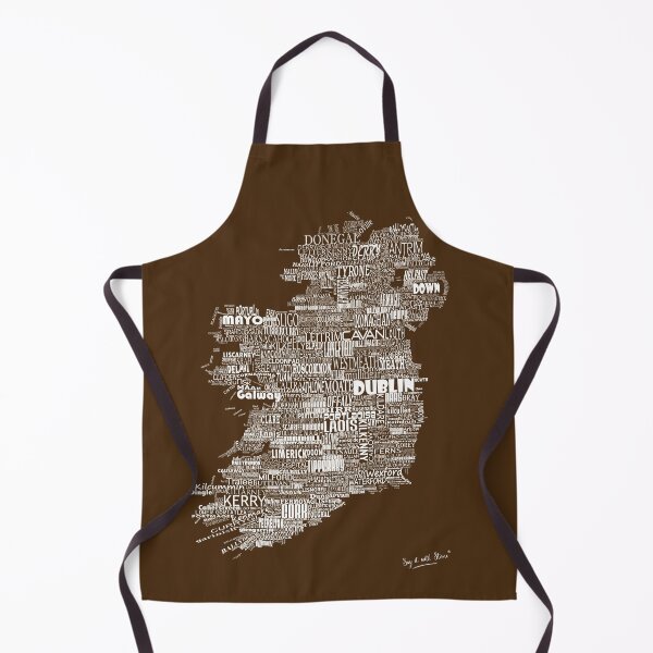 Item preview, Brown Map of Ireland Eire Emerald Isle designed and sold by SayITwithSTONE.