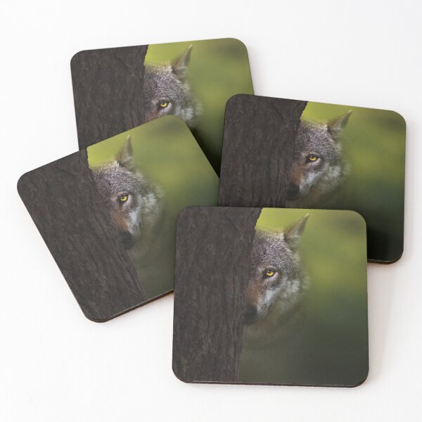 Item preview, Red Wolf in the Woods designed and sold by Jessica Kirste.