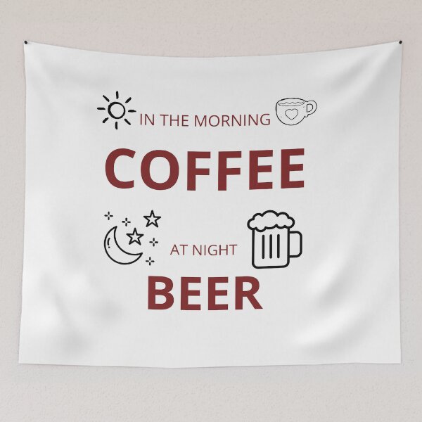 Item preview, In the morning coffee at night beer designed and sold by PatiMN.