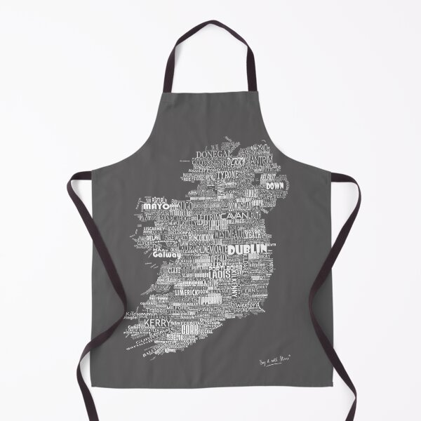 Item preview, Grey Map of Ireland Eire Emerald Isle designed and sold by SayITwithSTONE.