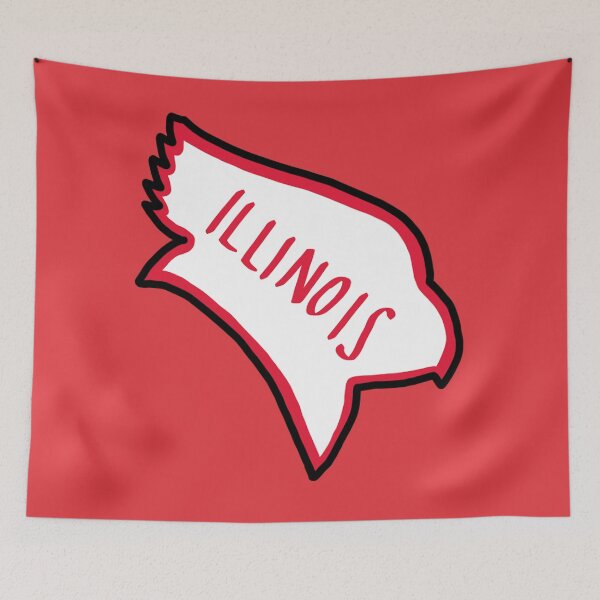 Item preview, Illinois isu redbird outline designed and sold by andreariv.