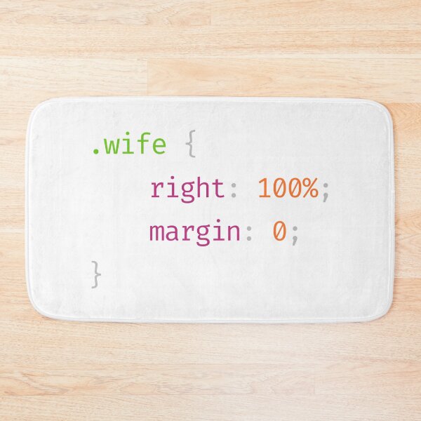 Item preview, CSS Pun - Wife - Funny Programming Joke designed and sold by HDTees4U.