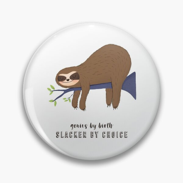 Item preview, Genius by birth slacker by choice sticker pack designed and sold by StudioQ-.
