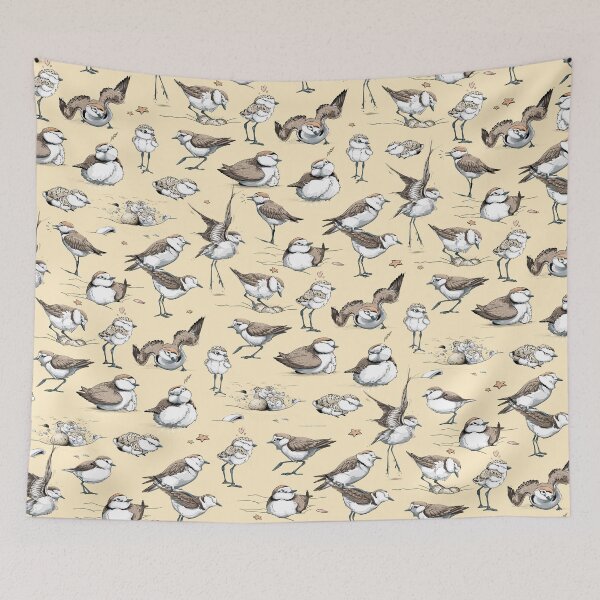 Item preview, Plover family - Sand back ground designed and sold by Maudeux.