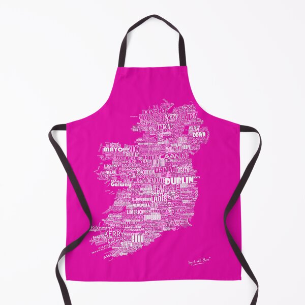 Item preview, Pink Map of Ireland Eire Emerald Isle designed and sold by SayITwithSTONE.