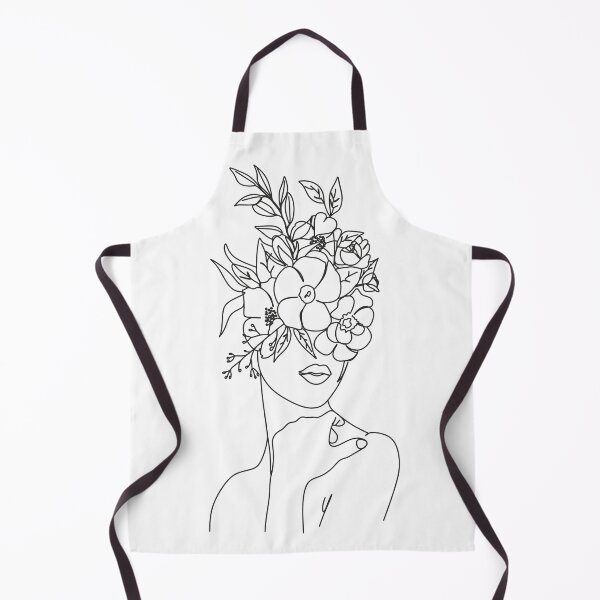 Item preview, Woman face with flowers . Line art female. Abstract face with flowers. Scandinavian print, Nordic, Trendy print, Styled, Scandinavian art, Modern art, Wall art, Print, Minimalistic, Modern Poste designed and sold by Nina Velychko.