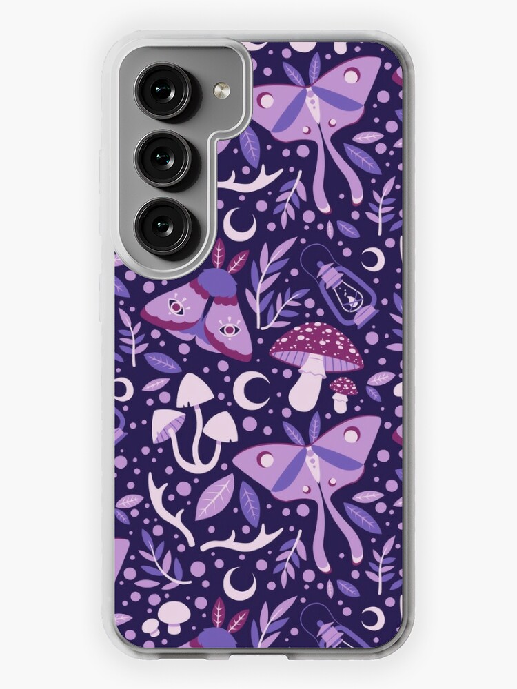 Samsung Galaxy Phone Case, The Woods (Purple) designed and sold by daisydandy