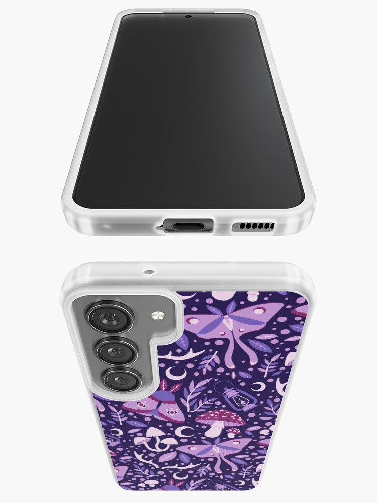 Thumbnail 3 of 4, Samsung Galaxy Phone Case, The Woods (Purple) designed and sold by daisydandy.