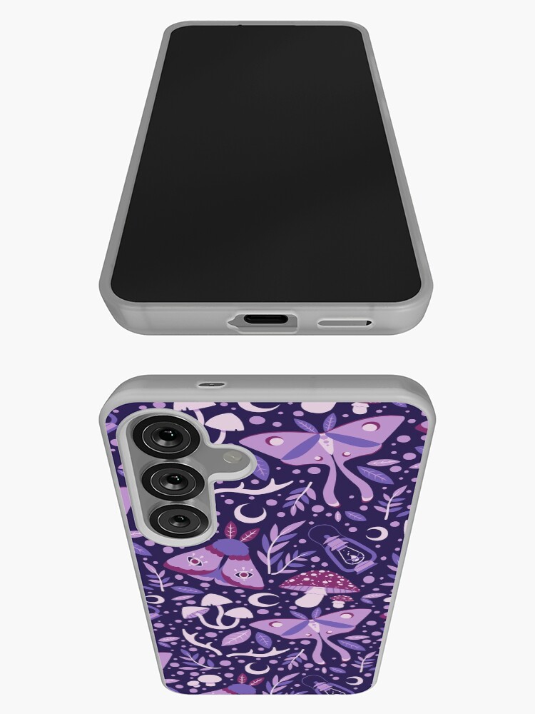 Thumbnail 3 of 4, Samsung Galaxy Phone Case, The Woods (Purple) designed and sold by daisydandy.