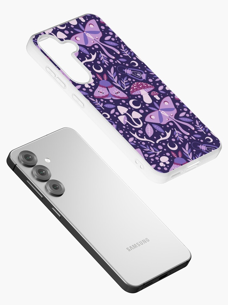 Thumbnail 2 of 4, Samsung Galaxy Phone Case, The Woods (Purple) designed and sold by daisydandy.