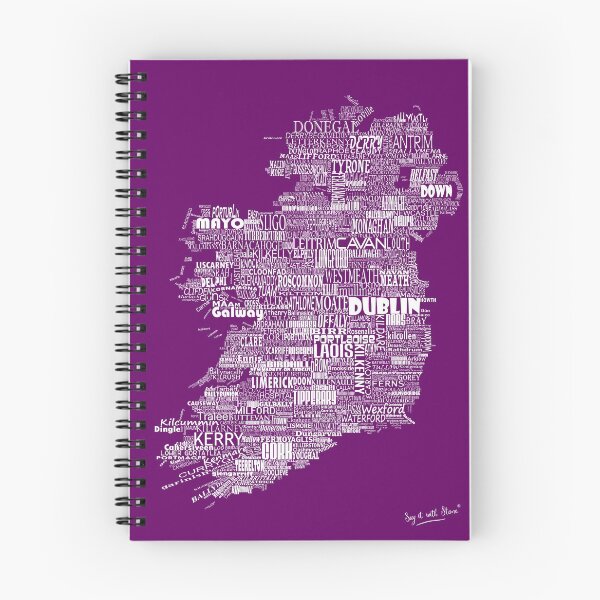 Item preview, Purple Map of Ireland Eire Emerald Isle designed and sold by SayITwithSTONE.