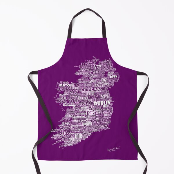 Item preview, Purple Map of Ireland Eire Emerald Isle designed and sold by SayITwithSTONE.