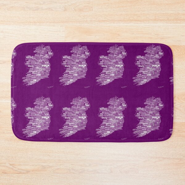 Item preview, Purple Map of Ireland Eire Emerald Isle designed and sold by SayITwithSTONE.
