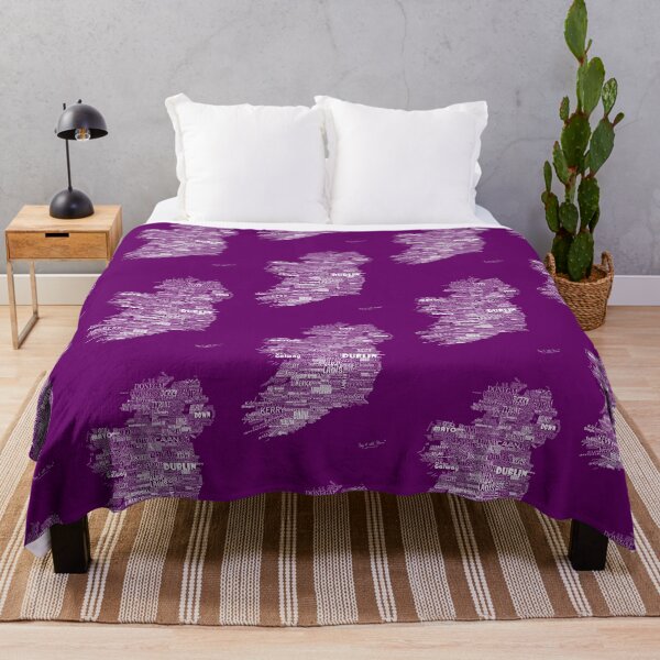 Item preview, Purple Map of Ireland Eire Emerald Isle designed and sold by SayITwithSTONE.