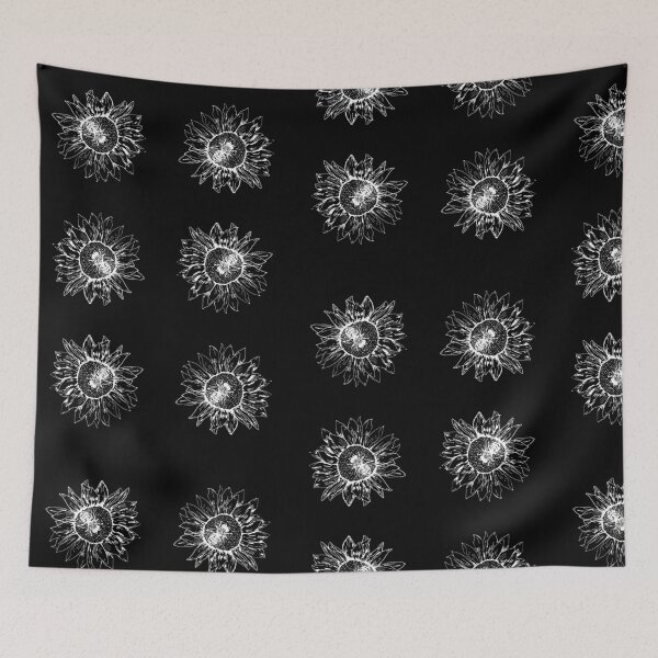 Item preview, Sunflower with a bee pattern designed and sold by SunnyAlloy.