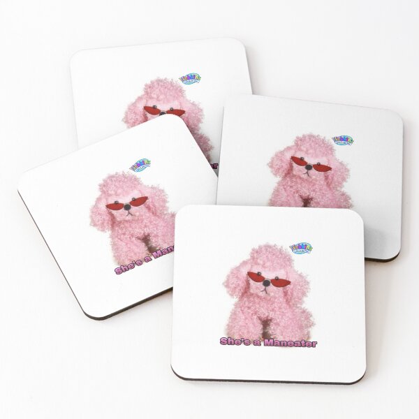Item preview, Webkinz pink poodle she’s a man-eater meme designed and sold by dyslsexyia.