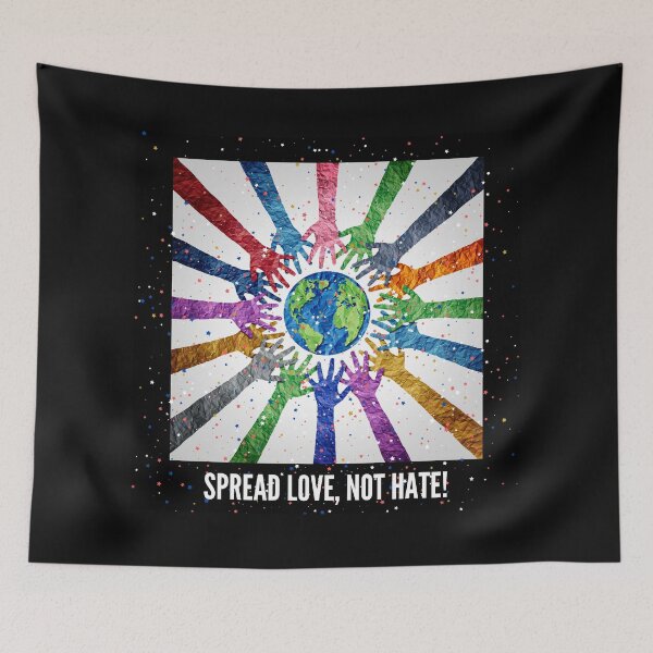 Item preview, Spread Love, Not Hate! designed and sold by NATHYSCREATION.