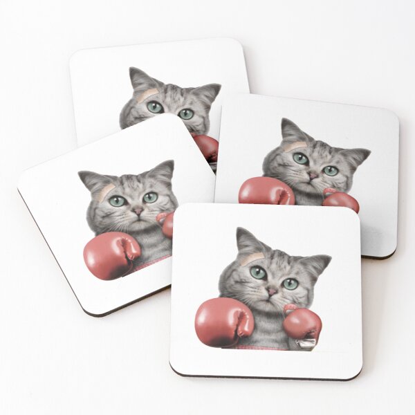 Item preview, Cute boxing cat / she's beauty she's grace she'll punch you in the face designed and sold by portrait4you.