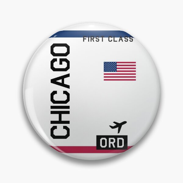 Artikelvorschau, Flugticket Chicago entworfen und verkauft von swaynowo.