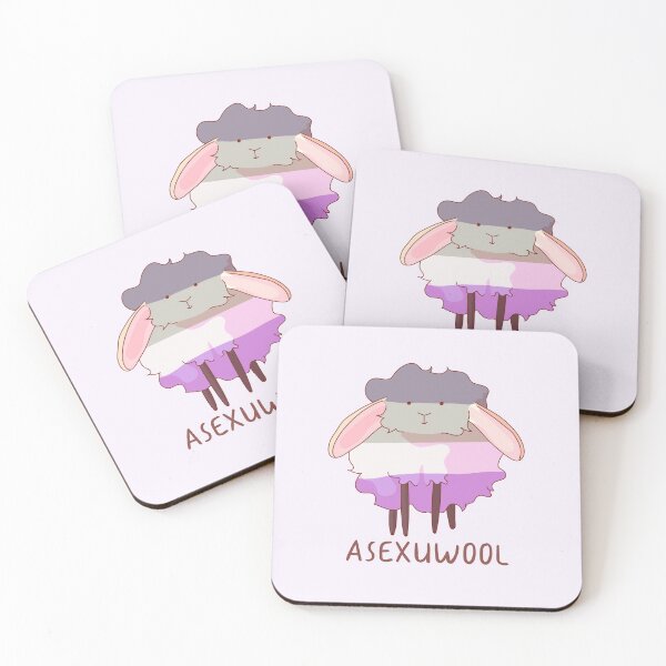 Item preview, Asexual Pride Sheep Pun designed and sold by ForTheFrogWar.