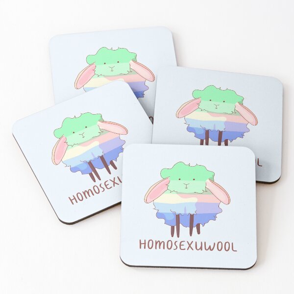 Item preview, Gay Pride Sheep Pun designed and sold by ForTheFrogWar.