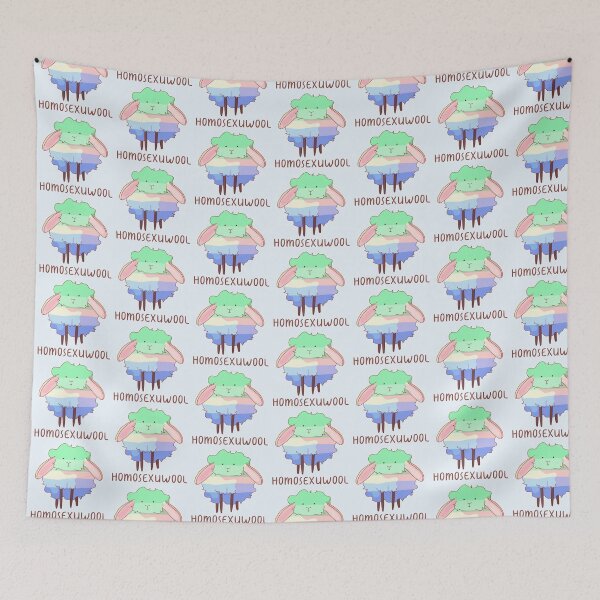 Item preview, Gay Pride Sheep Pun designed and sold by ForTheFrogWar.