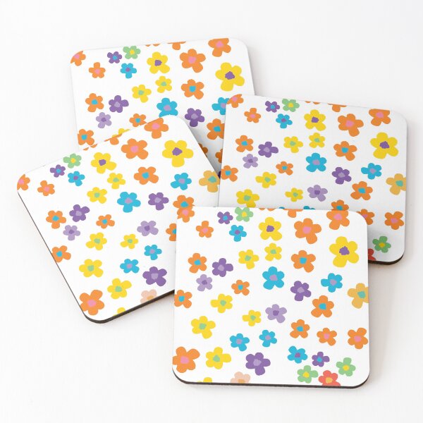 Item preview, White background Watercolour Seemless Flower Pattern designed and sold by SunnyAlloy.