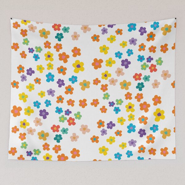 Item preview, White background Watercolour Seemless Flower Pattern designed and sold by SunnyAlloy.