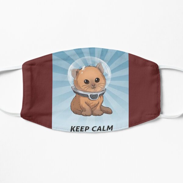 keep calm kitty, keep calm, subnautica, calm, gassik, vvzz Flat Mask
