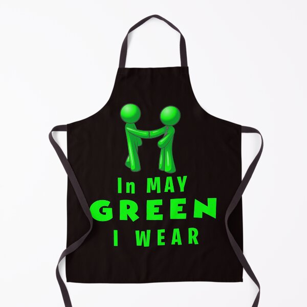 Item preview, In May We Wear Green Mental Health Awareness designed and sold by roleshop.