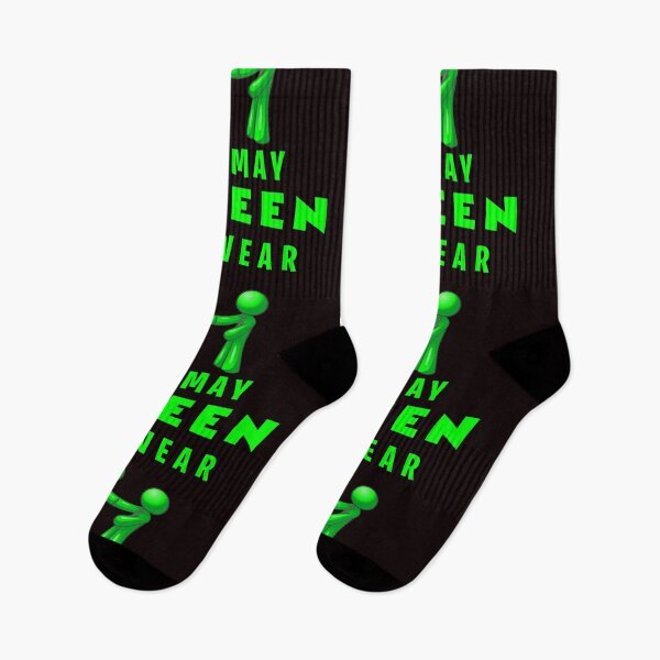 Item preview, In May We Wear Green Mental Health Awareness designed and sold by roleshop.