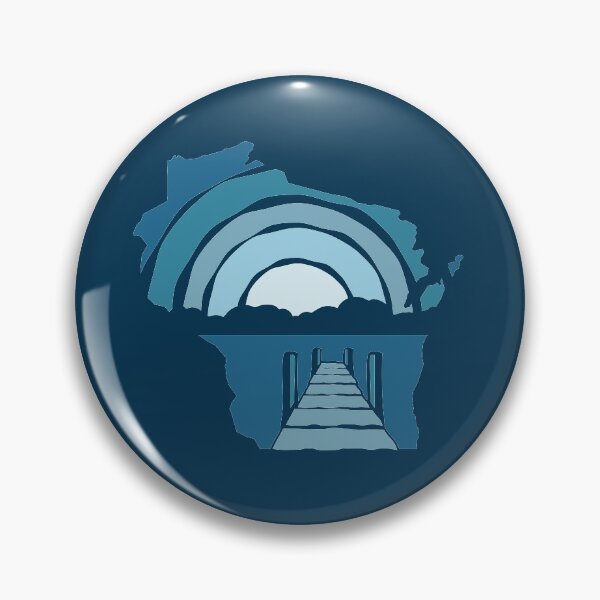 Item preview, Wisconsin Moonrise Rough Pier View designed and sold by gstrehlow2011.