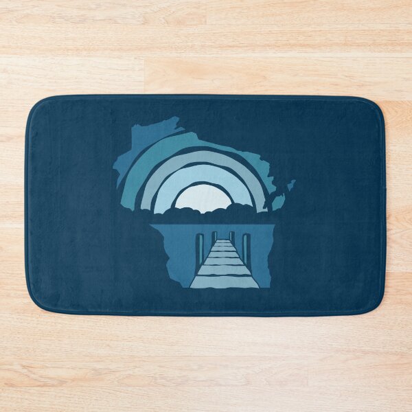 Item preview, Wisconsin Moonrise Rough Pier View designed and sold by gstrehlow2011.
