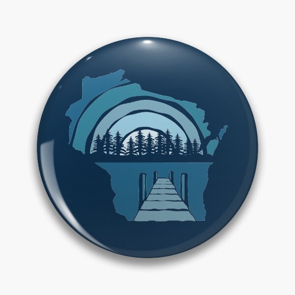 Item preview, Wisconsin Moonrise Rough Pier View Pine designed and sold by gstrehlow2011.