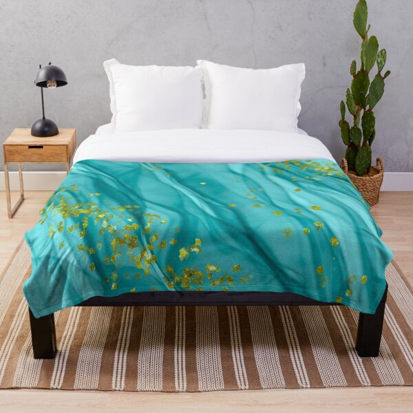 Item preview, TURQUOISE SUBLIMATION WITH GOLD GLITTER designed and sold by NADAYA.