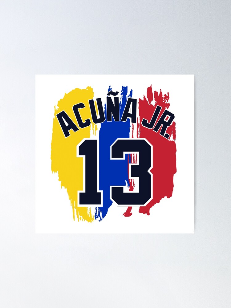 Ronald Acuna Jr Poster Atlanta Braves Print Kids Gift Gym 