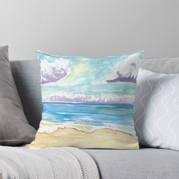 Item preview, Beach Waves Spray And Caribbean View designed and sold by artshop77.