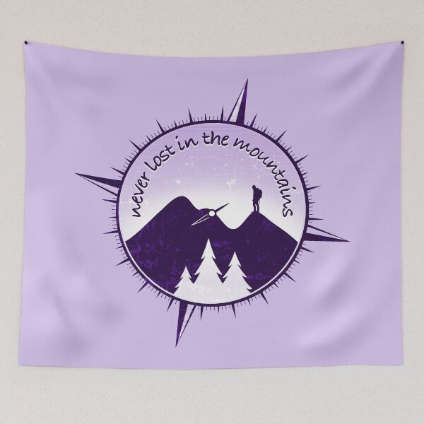 Item preview, Never Lost In The Mountains - Purple 02 designed and sold by serenaking.
