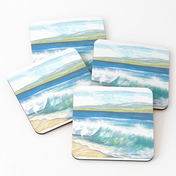 Item preview, Beach Breaking Waves with Spray in the Bay designed and sold by artshop77.