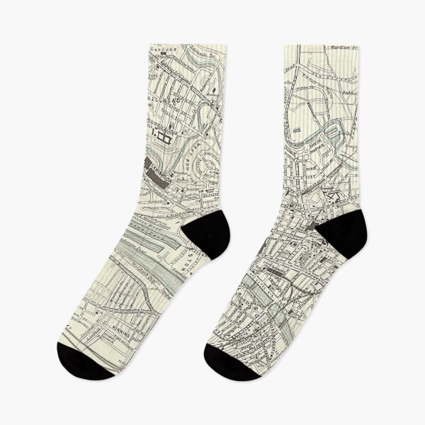 Item preview, Vintage Map of Glasgow 1889 designed and sold by yourscotland.