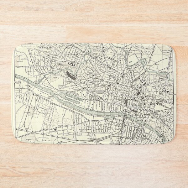 Item preview, Vintage Map of Glasgow 1889 designed and sold by yourscotland.