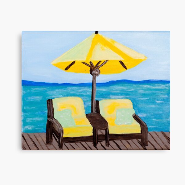 Item preview, Dock Chairs & Umbrella designed and sold by GinnyH.