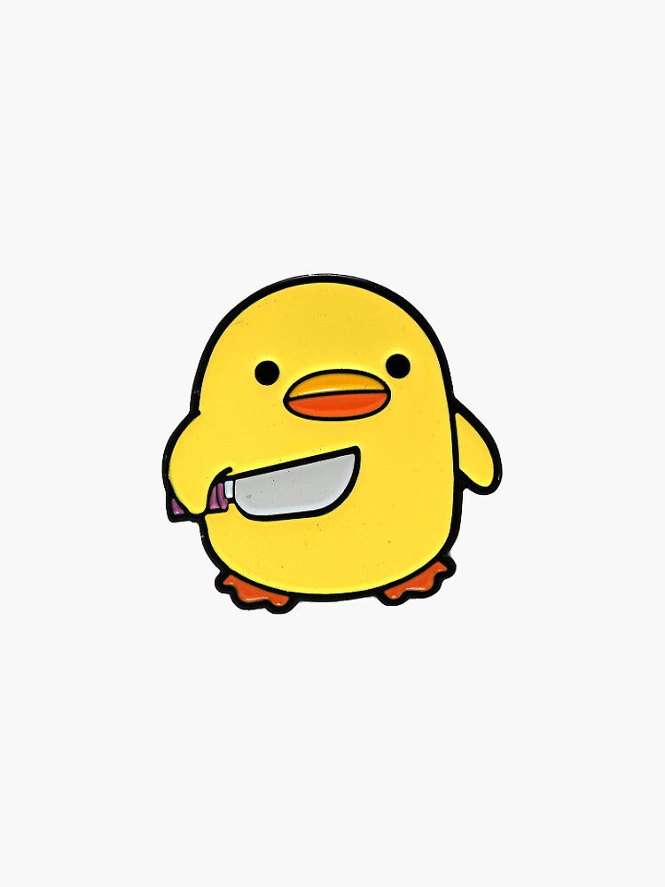 Duck you - Duck with knife Meme - Ente mit Messer Sticker