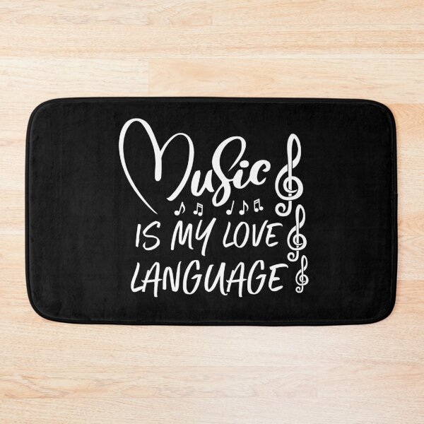 Item preview, music is my love language, adorable music quote designed and sold by PRINTED ..