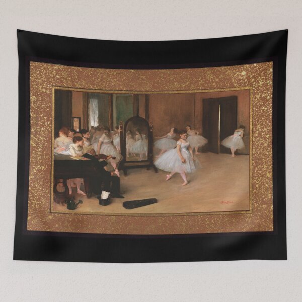 Item preview, The Dancing Class 1874 Degas - Ballet Class Framed Print designed and sold by molamode.