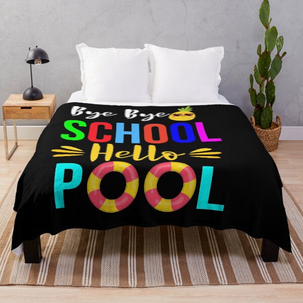 Item preview, Bye Bye School Hello Pool Shirt Summer Student Funny Teacher T-Shirt designed and sold by Raminovitch.