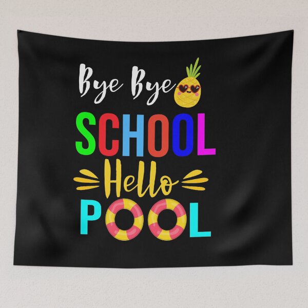 Item preview, Bye Bye School Hello Pool Shirt Summer Student Funny Teacher T-Shirt designed and sold by Raminovitch.