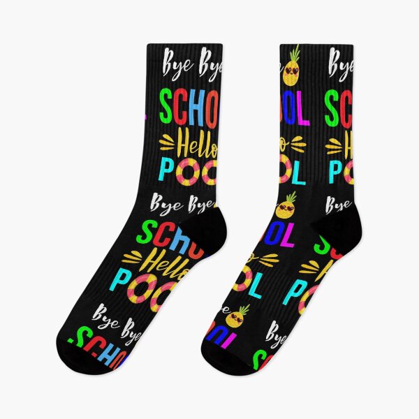 Item preview, Bye Bye School Hello Pool Shirt Summer Student Funny Teacher T-Shirt designed and sold by Raminovitch.